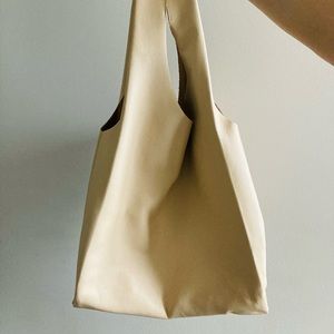 BAGGU Leather BAGGU - Natural